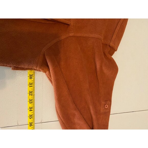 RedHead Mens  Rust Orange Fleece Button-Up Shirt With Pockets 2XL - Picture 7 of 9